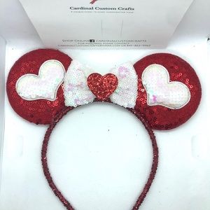 Sparkling Glitter Valentine’s Day Heart headband